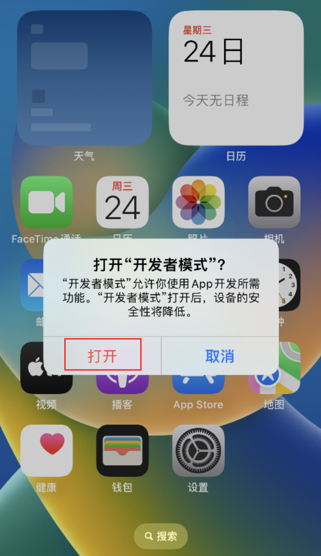 五龙口镇苹果手机维修分享如何打开开发者模式 