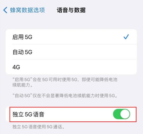 五龙口镇苹果14维修分享iPhone 14 Pro如何开启VoNR 